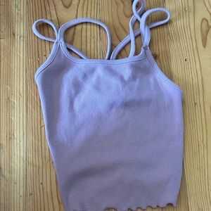 Target Lavender Ribbed Kids Tank Top
